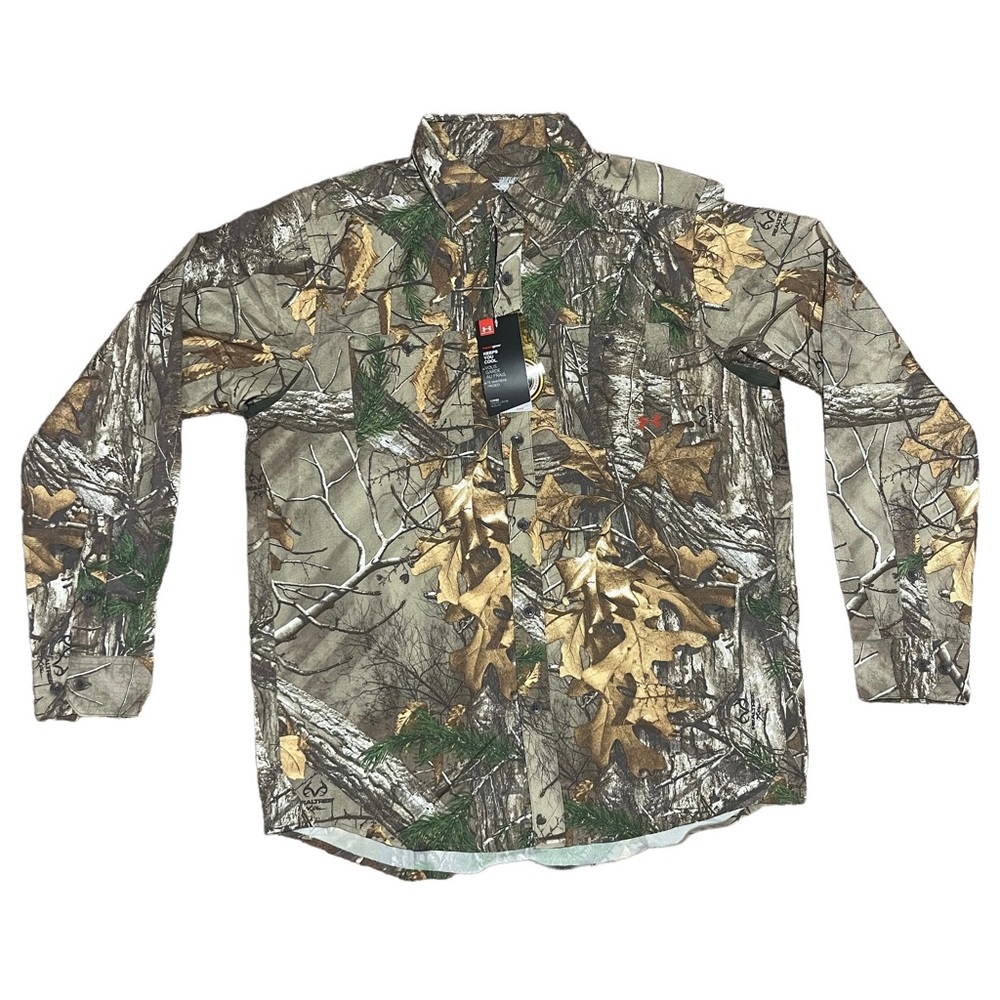 Under Armour UA Chesapeake Realtree Xtra Camo Hunting LS Shirt NWT